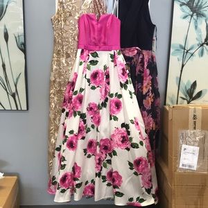 BRAND NEW Pink and white special occasion dress